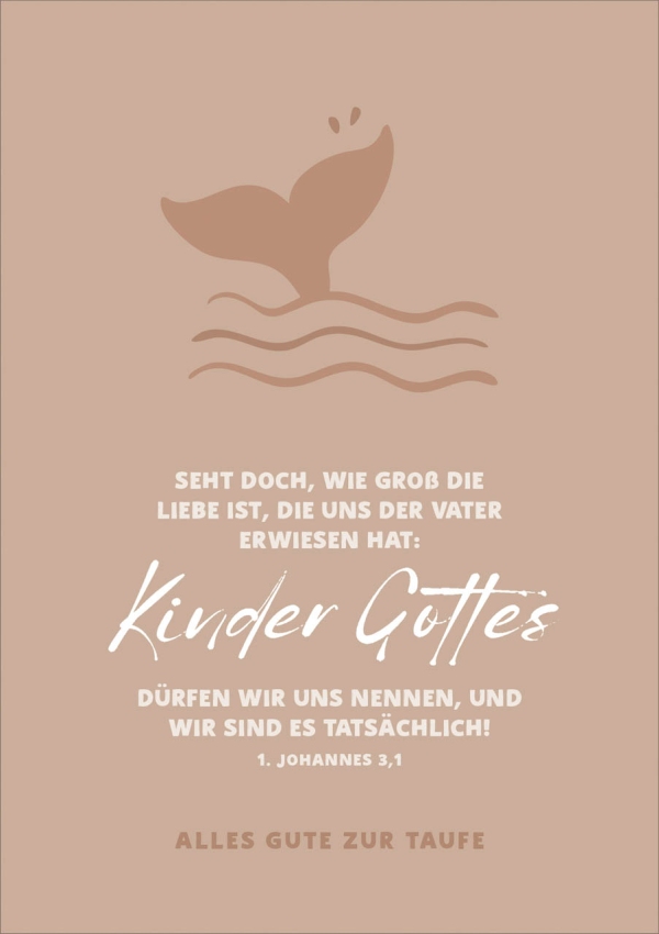 Faltkarte "Alles Liebe zur Taufe"