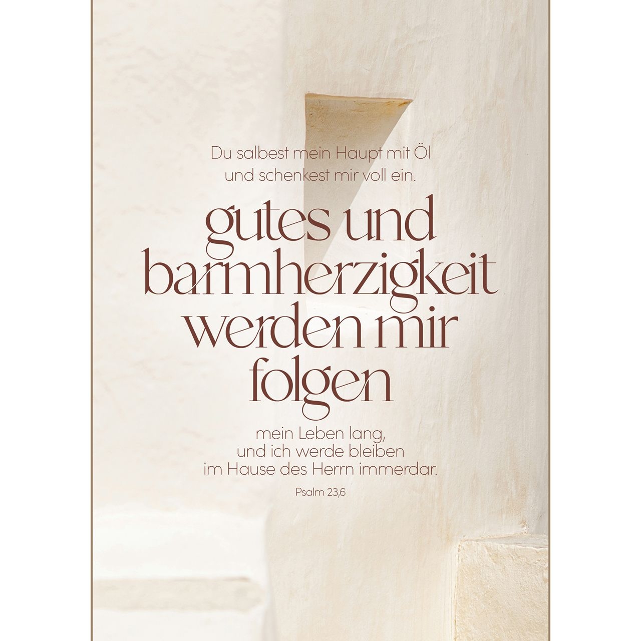 Postkarten: Du salbest mein Haupt mit Öl 4 Stück