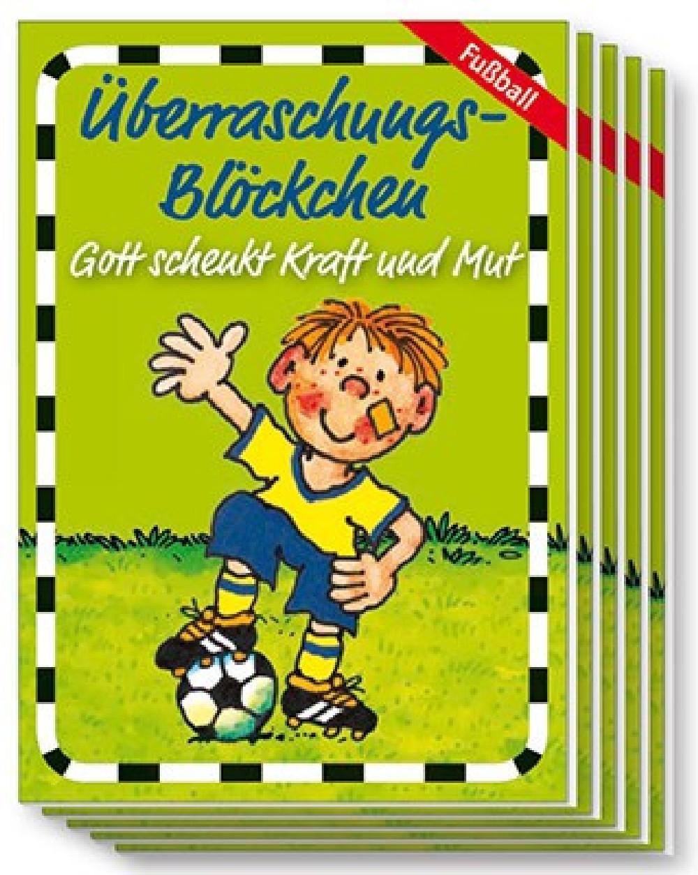 Überraschungs-Blöckchen "Fußballer" - 5er-Pack