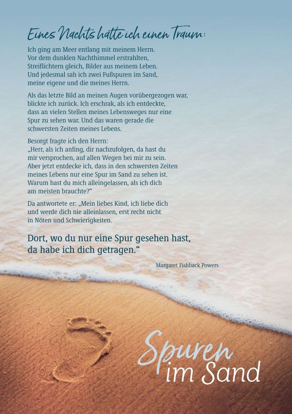 Spuren im Sand - Poster A3