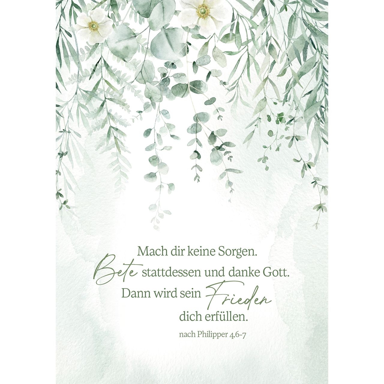 Postkarten: Mach dir keine Sorgen, 4 Stück