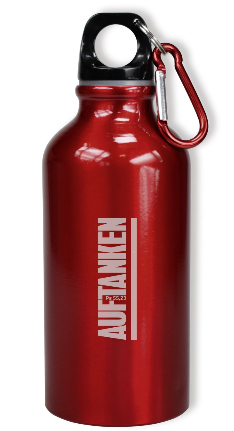 Trinkflasche - Auftanken - rot