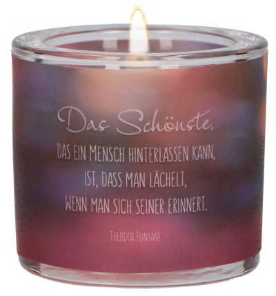 Windlicht LichtMomente "Erinnerung ist Zuversicht"