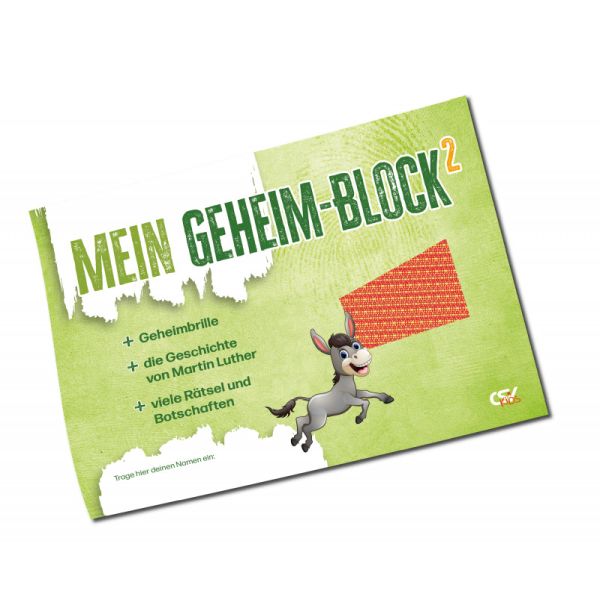 Mein Geheimblock No. 2 Martin Luther