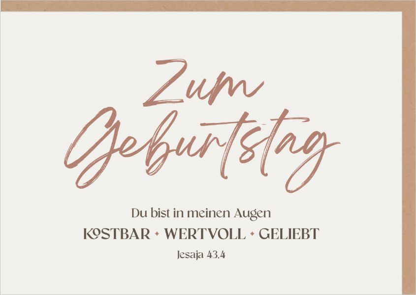 Faltkarte "Zum Geburtstag"