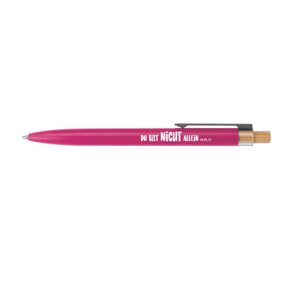 Kugelschreiber "Du bist nicht allein" - pink