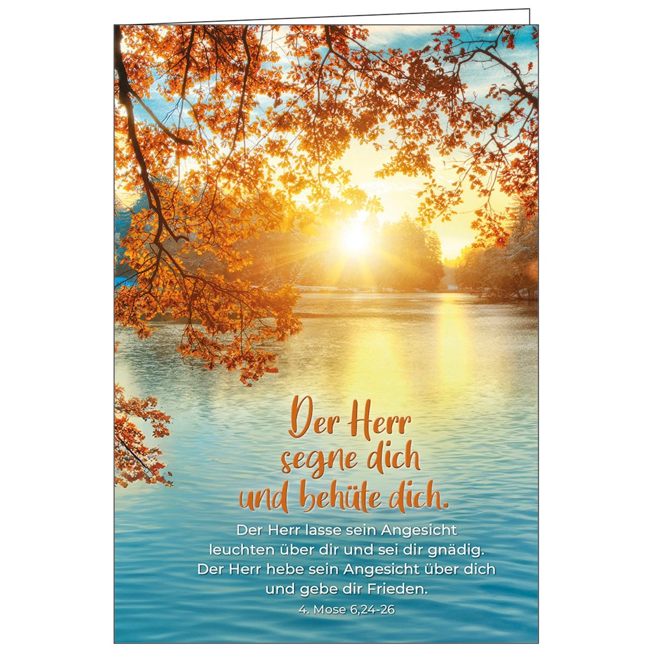 Faltkarte: Der Herr segne dich - Neutral