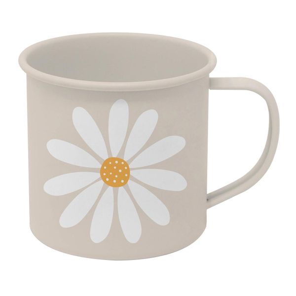 Emaille-Becher "Happy Flower"