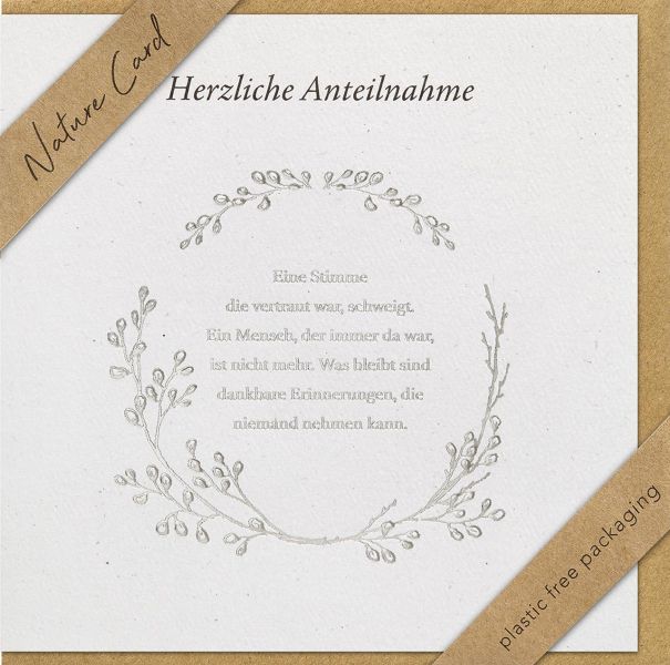 Faltkarte "Herzliche Anteilnahme"