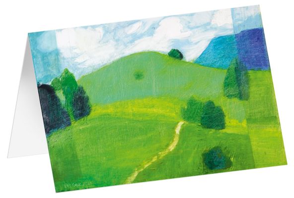 Kunstkarten "Grüne Wiesen" 5 Stk.
