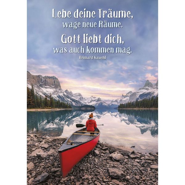 Postkarten: Lebe deine Träume, 4 Stück