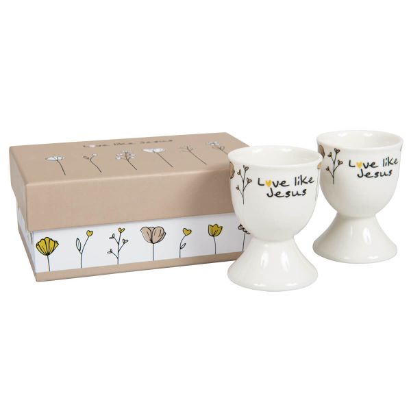 Eierbecher-Set "Love like Jesus"