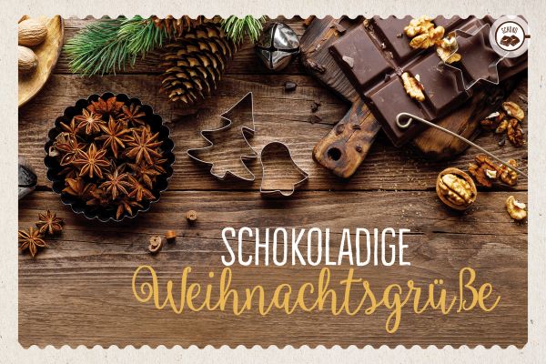Schokokarte - Schokoladige Weihnachtsgrüße