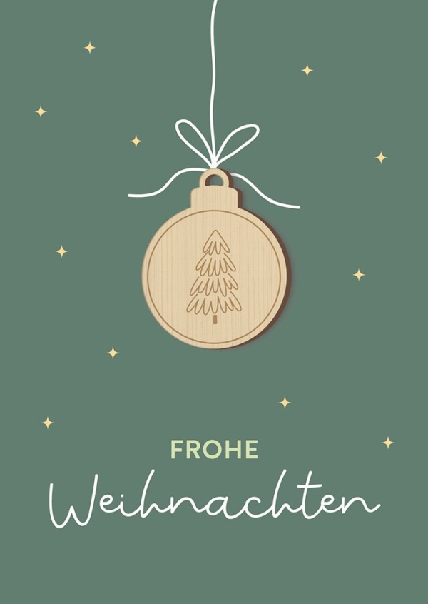 Faltkarte - Frohe Weihnachten