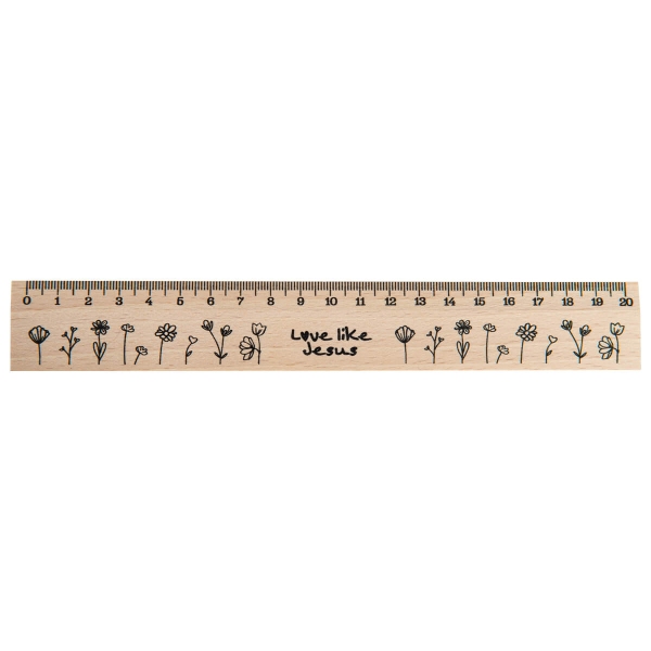 Holzlineal "Love like Jesus"