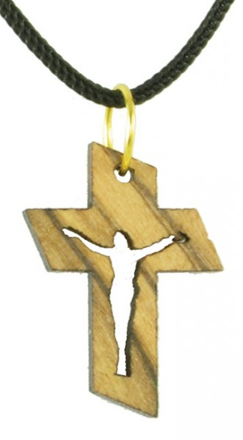 Holzkette: Kreuz mit Korpus