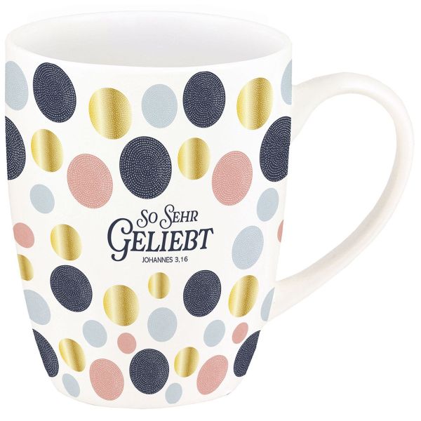 Tasse "So sehr geliebt" (Gold-Edition)