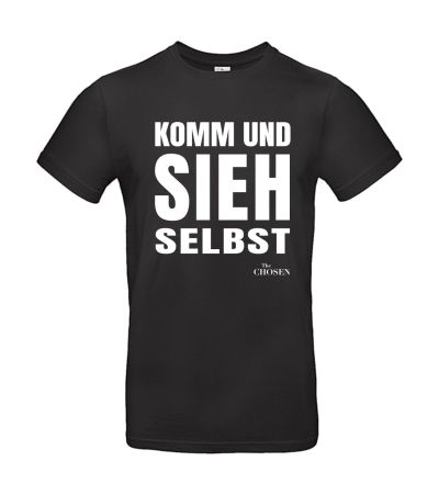 T-Shirt "Komm u.sieh selbst" schwarz, S