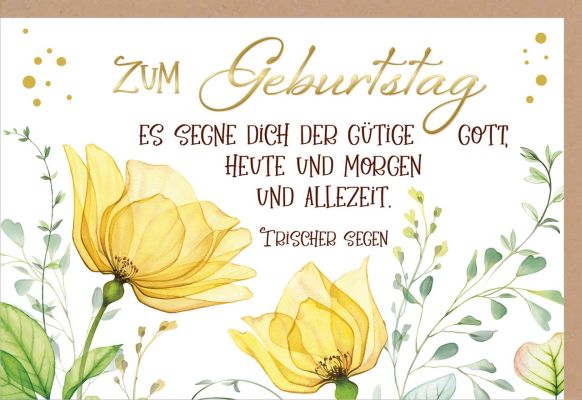 Faltkarte "Zum Geburtstag"