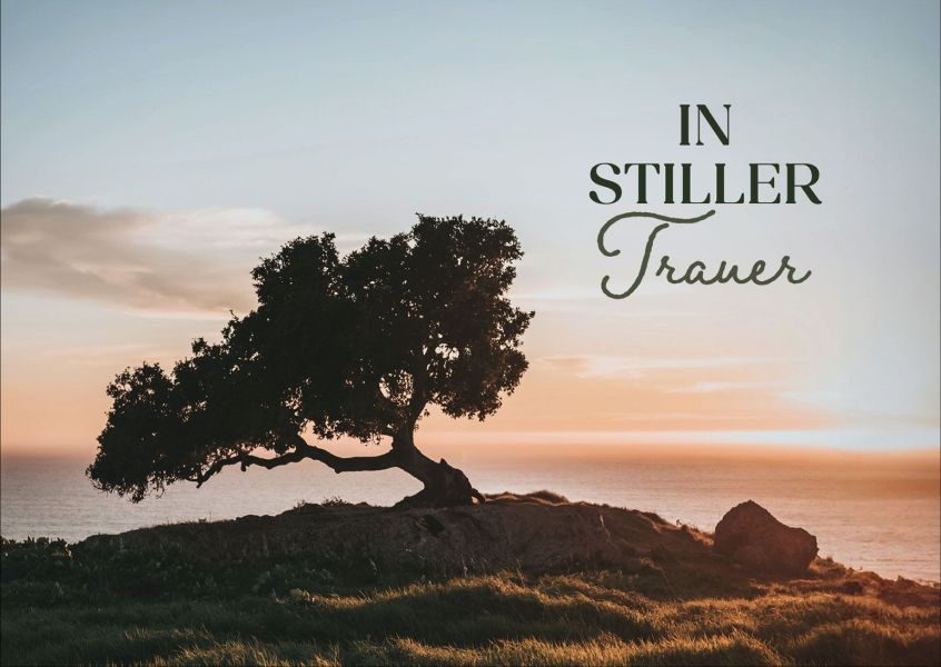 Faltkarte - In stiller Trauer