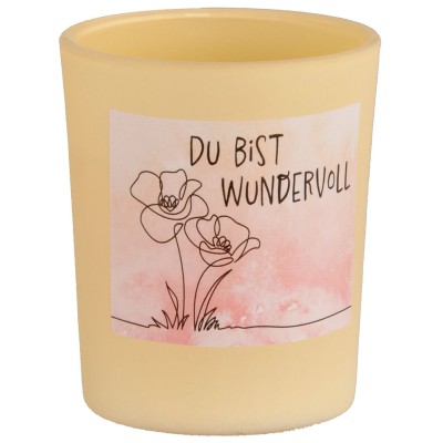 Duftkerze "Du bist wundervoll"