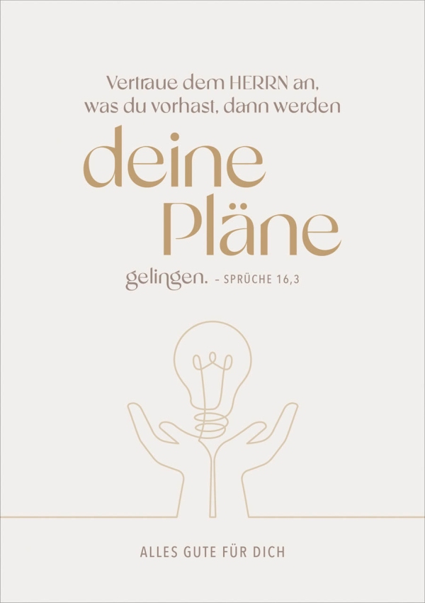 Faltkarte "Alles Gute für Dich" - Einsegnung/bibl. Unterricht