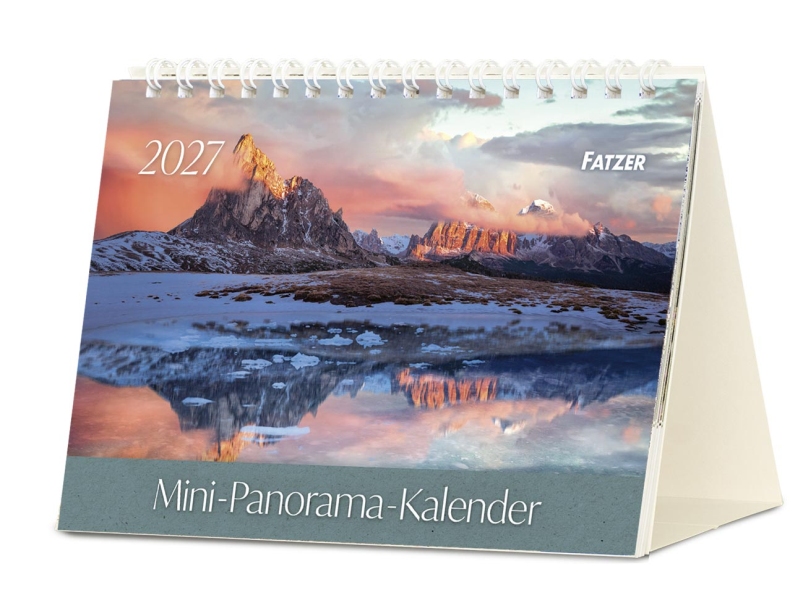 Mini Panorama Kalender 2027 - Tischkalender