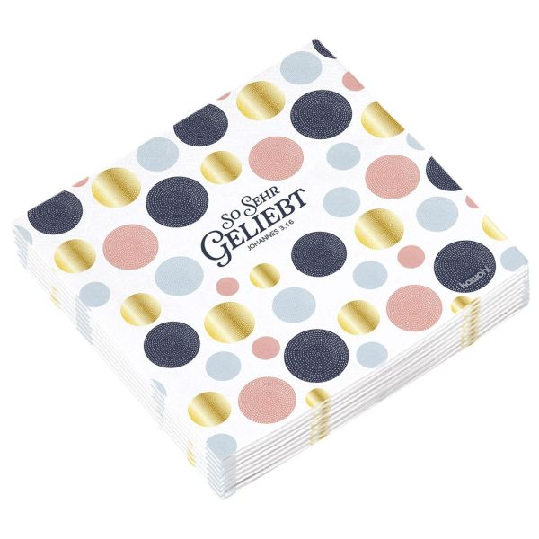 Servietten "So sehr geliebt"