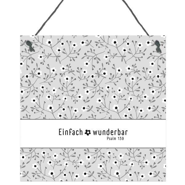 Deko-Schild „Einfach wunderbar“