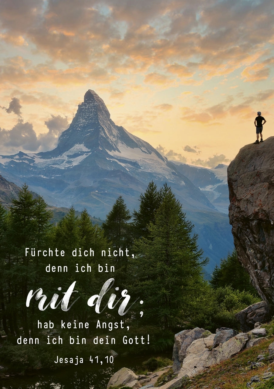 Jahreslosung 2027 - Postkarten "Berg" 12 Stück
