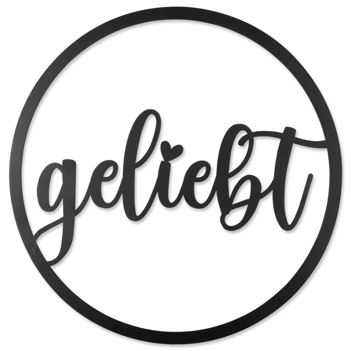 Wandbild "geliebt"