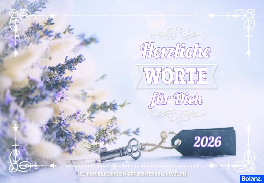 Herzliche Worte für Dich 2026 - Postkartenkalender