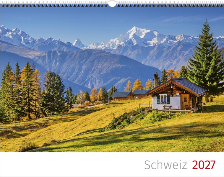 Schweizer Bergkalender 2027 - Deutsch