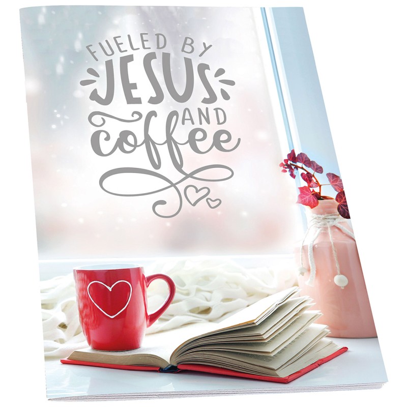 Notizheft: Fueled by Jesus and coffee