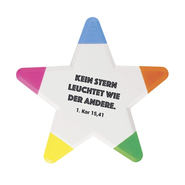 Textmarker "Stern"