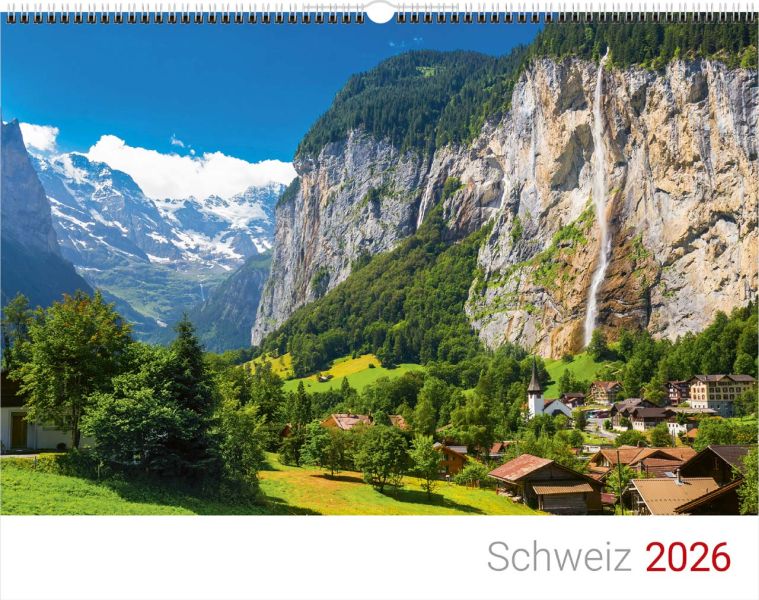 Schweizer Bergkalender 2026 - Englisch