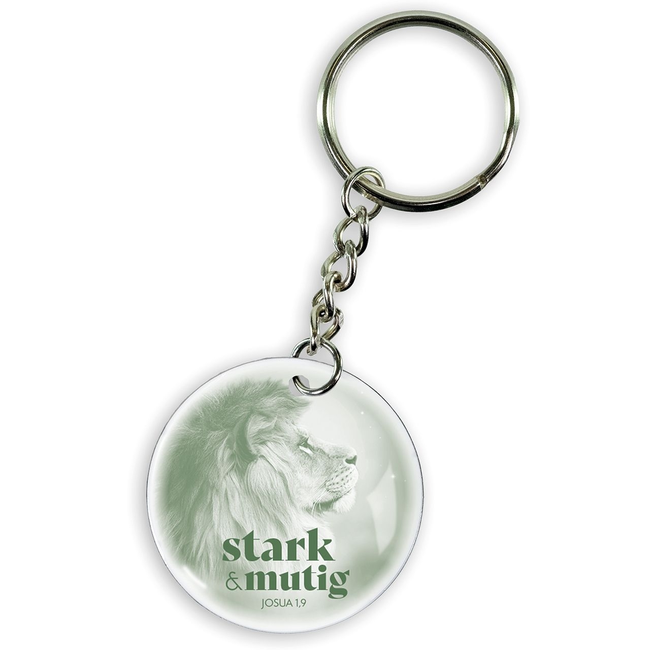 Schlüsselanhänger Edelstahl "Stark und mutig"