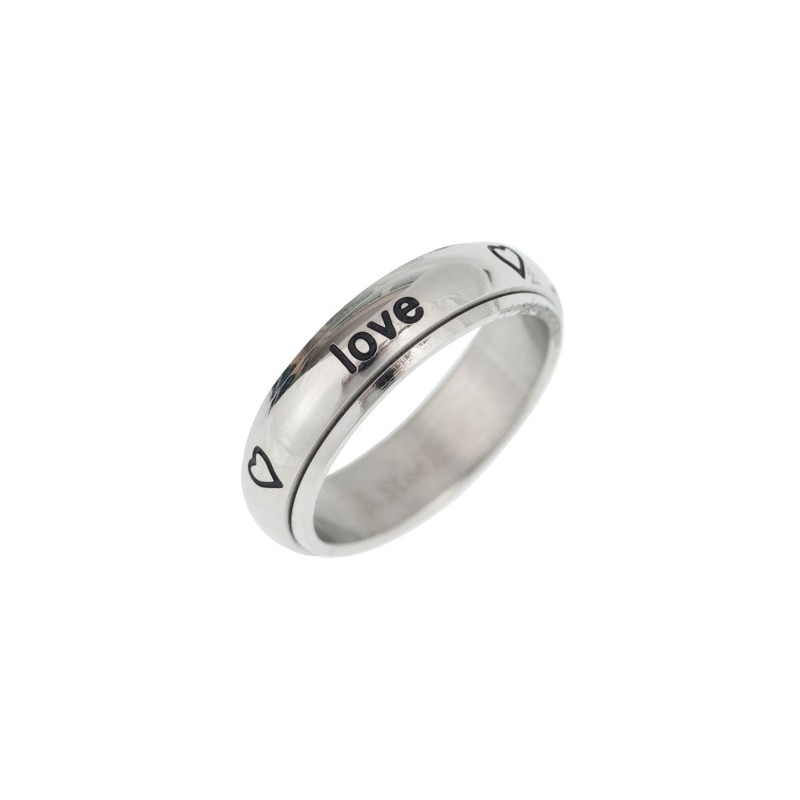 Spin Ring "True love waits ... hearts" - 19mm