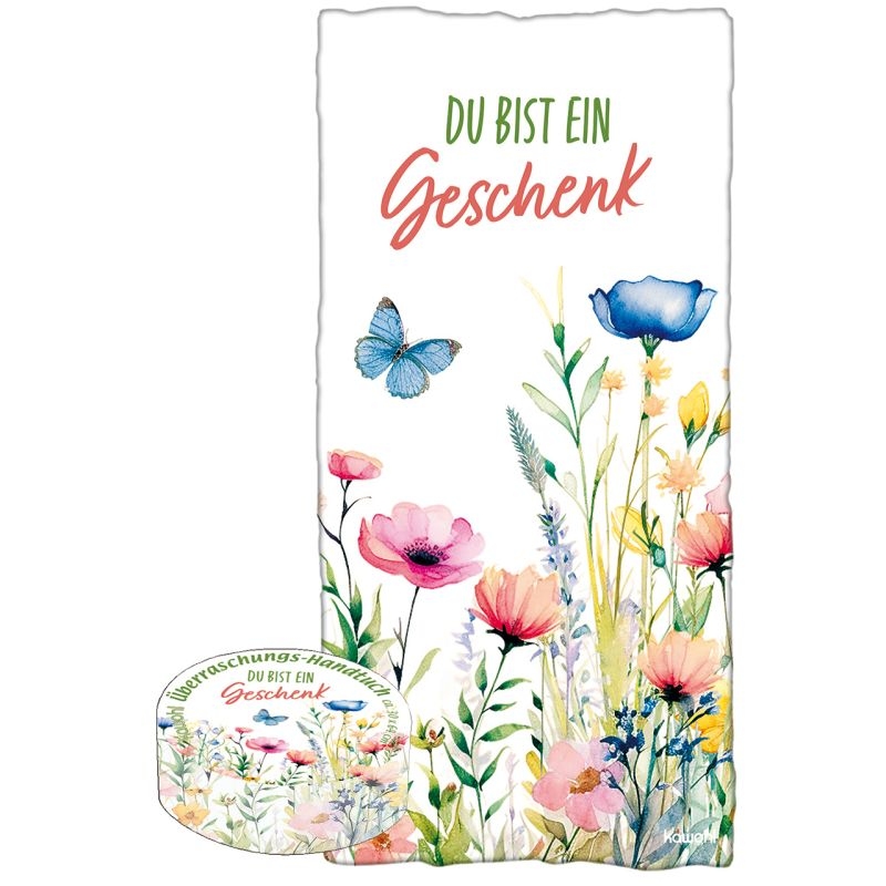 Überraschungs-Handtuch: Du bist ein Geschenk