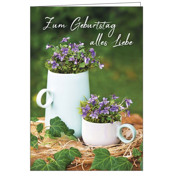 Faltkarte: Zum Geburtstag alles Liebe