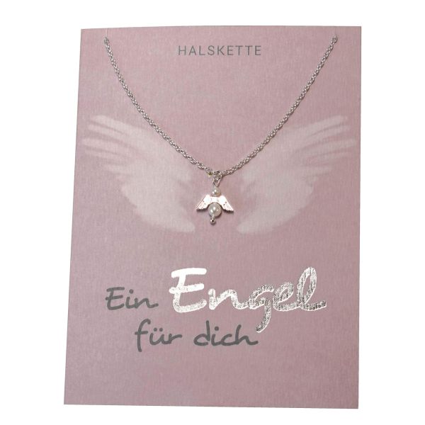 Halskette "Ein Engel für dich" - silber