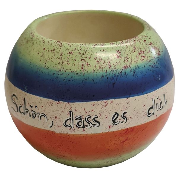 Teelichthalter Speckstein "Schön, dass es dich gibt"