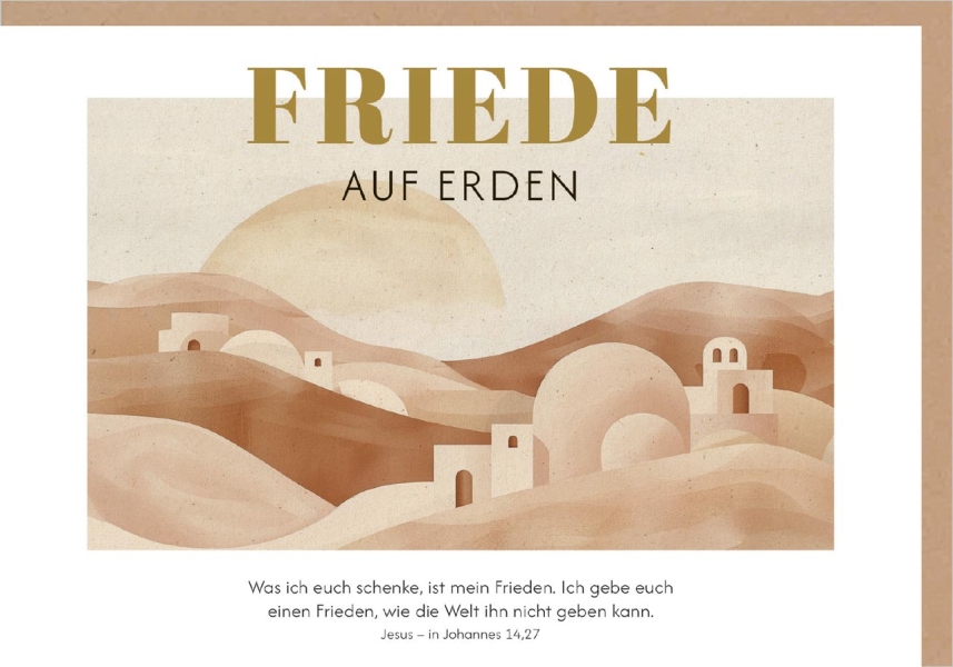 Faltkarte "Friede auf Erden"