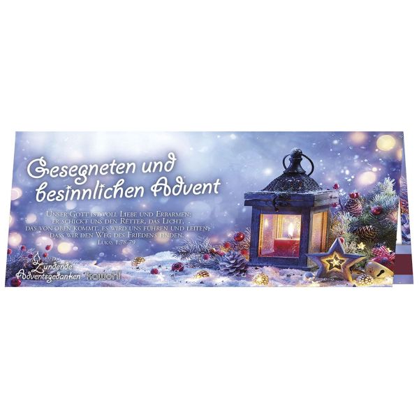 Streichholz-Adventskalender "Gesegneten und besinnlichen Advent"