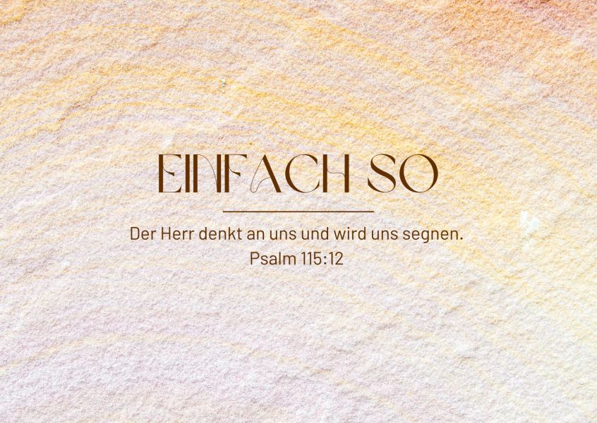 Postkarte "Einfach so"