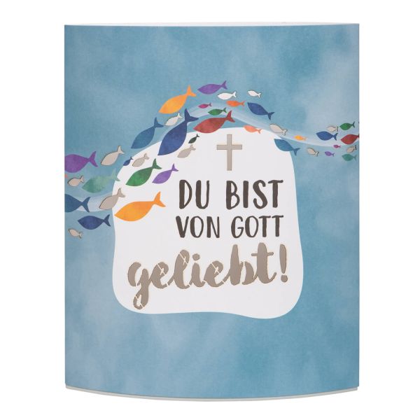 LED-Papierleuchte - Du bist von Gott geliebt!