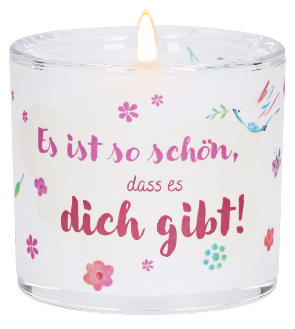 Windlicht LichtMomente "Es ist schön, dass es dich gibt"