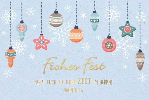 Faltkarte "Frohes Fest"