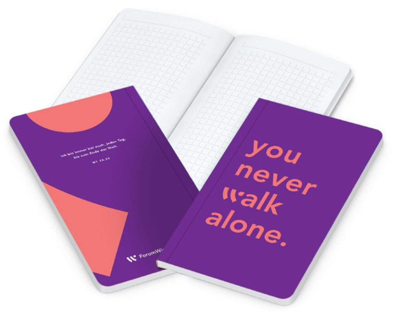 Taschennotizbuch „you never walk alone.“