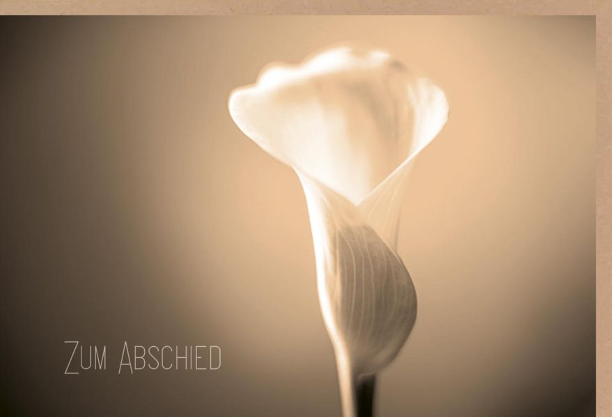 Faltkarte "Zum Abschied"